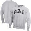 Champion Men's Heathered Gray Colorado Buffaloes Arch Reverse Weave Pullover Sweatshirt