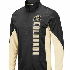 Colosseum Men's Black Colorado Buffaloes Bart Windshirt Quarter-Zip Jacket -Pro Standard Shop DSCO1148306615 1007 ALT2