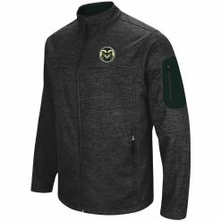 Men's Colosseum Heathered Charcoal Colorado State Rams Anchor Full-Zip Jacket -Pro Standard Shop DSCO1148307476 4135 ALT2