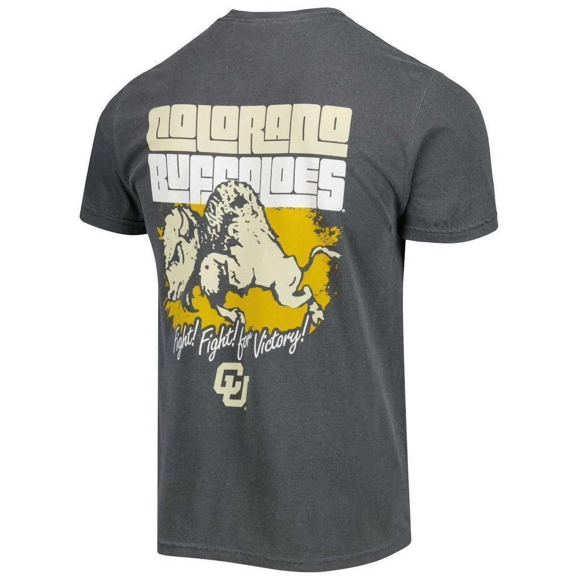Image One Men's Charcoal Colorado Buffaloes Hyperlocal T-Shirt 4 Image One Men's Charcoal Colorado Buffaloes Hyperlocal T-Shirt - Image 4