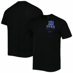 Nike Men's Black Duke Blue Devils Team Practice Performance T-Shirt
