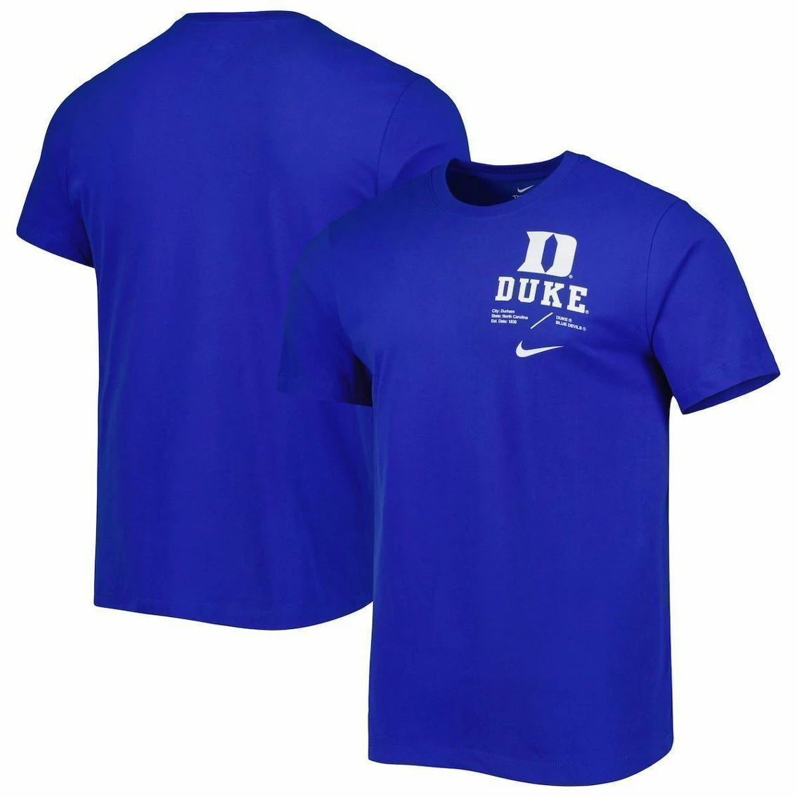 Nike Men's Royal Duke Blue Devils Team Practice Performance T-Shirt 1 Nike Men's Royal Duke Blue Devils Team Practice Performance T-Shirt