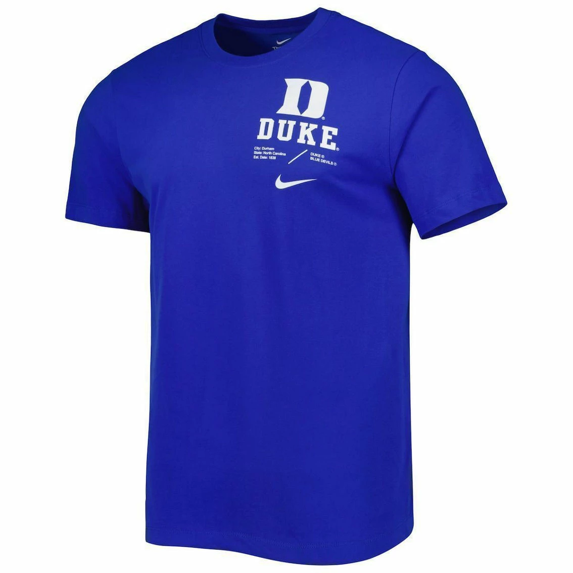 Nike Men's Royal Duke Blue Devils Team Practice Performance T-Shirt 3 Nike Men's Royal Duke Blue Devils Team Practice Performance T-Shirt - Image 3