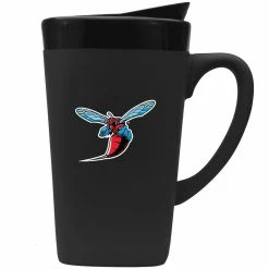 The Fanatic Group Delaware State Hornets 16 Oz. Soft Ceramic Mug With Swivel Lid
