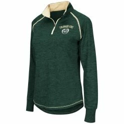 Women's Colosseum Heathered Green Colorado State Rams Bikram Raglan Quarter-Zip Jacket 6 Women's Colosseum Heathered Green Colorado State Rams Bikram Raglan Quarter-Zip Jacket -Pro Standard Shop DSCO1148311303 2041 ALT2