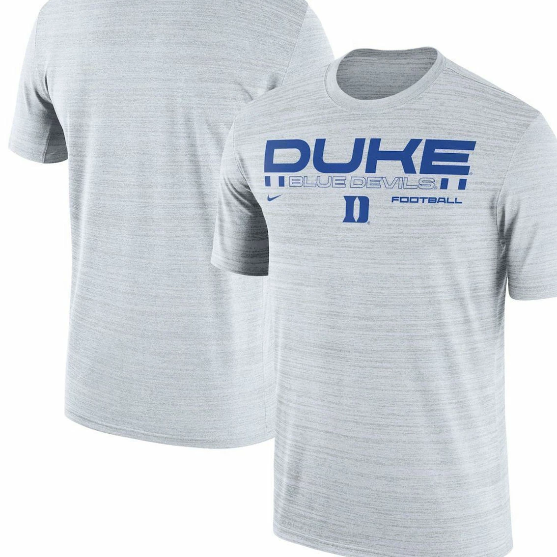Nike Men's White Duke Blue Devils Velocity Legend Performance T-Shirt 2 Nike Men's White Duke Blue Devils Velocity Legend Performance T-Shirt - Image 2