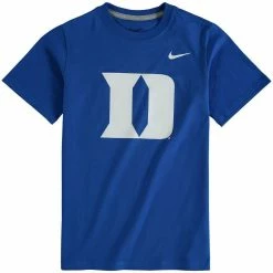 Nike Youth Royal Duke Blue Devils Cotton Logo T-Shirt