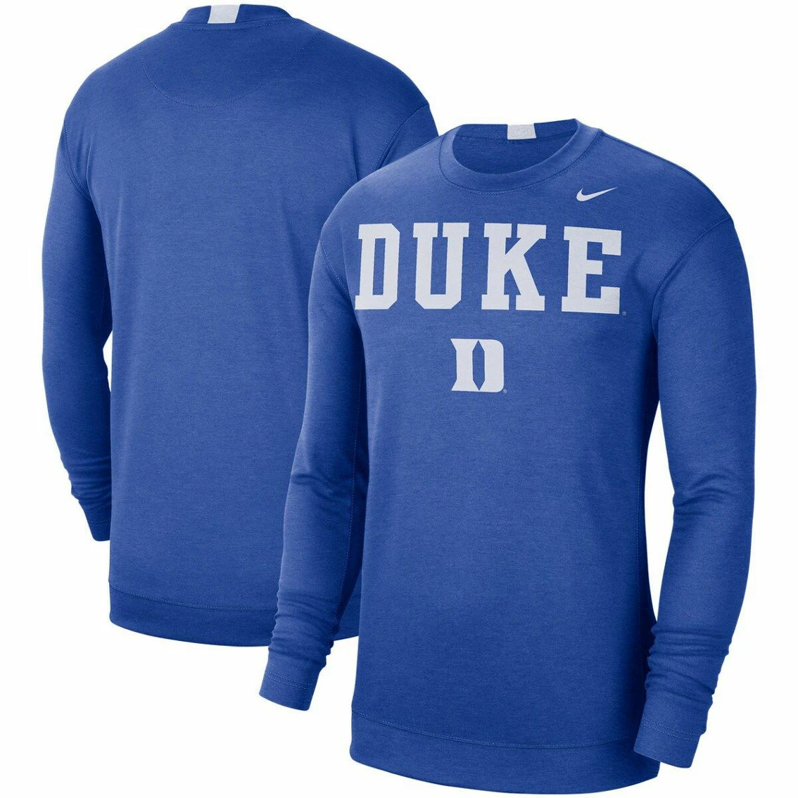 Nike Men's Royal Duke Blue Devils 2021/22 Basketball Team Spotlight Performance Long Sleeve T-Shirt 2 Nike Men's Royal Duke Blue Devils 2021/22 Basketball Team Spotlight Performance Long Sleeve T-Shirt - Image 2