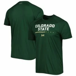 Men's Under Armour Green Colorado State Rams Tech Performance Raglan T-Shirt