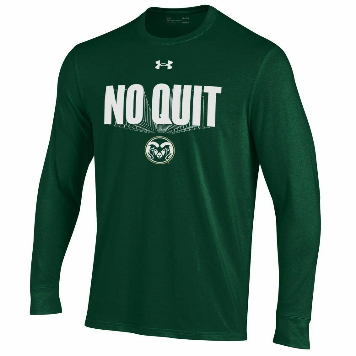 Under Armour Men's Green Colorado State Rams Shooter Performance Long Sleeve T-Shirt 3 Under Armour Men's Green Colorado State Rams Shooter Performance Long Sleeve T-Shirt - Image 3