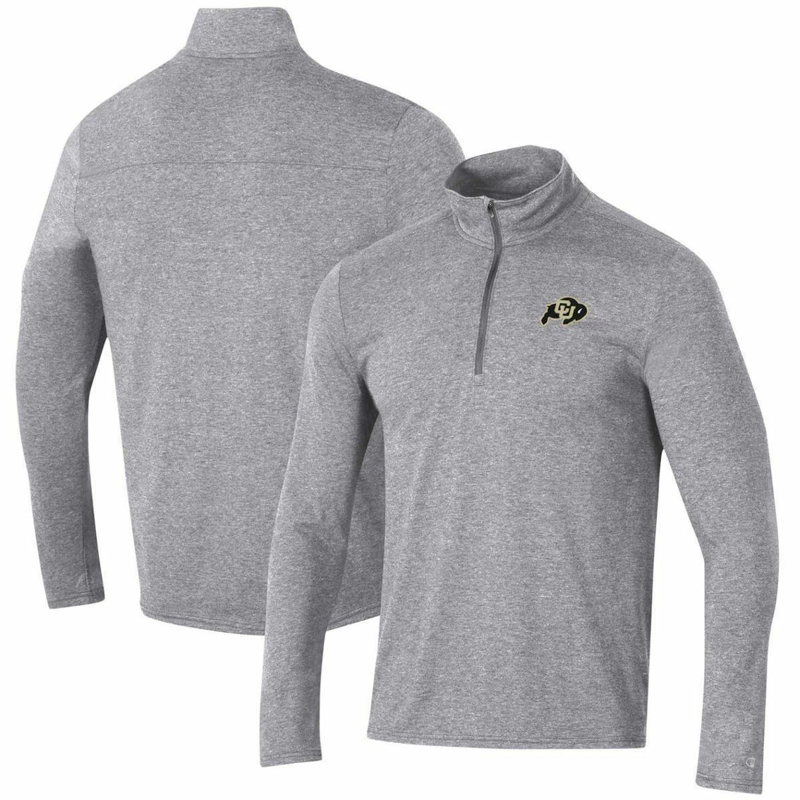 Champion Men's Heathered Gray Colorado Buffaloes Field Day Team Quarter-Zip Jacket 1 Champion Men's Heathered Gray Colorado Buffaloes Field Day Team Quarter-Zip Jacket