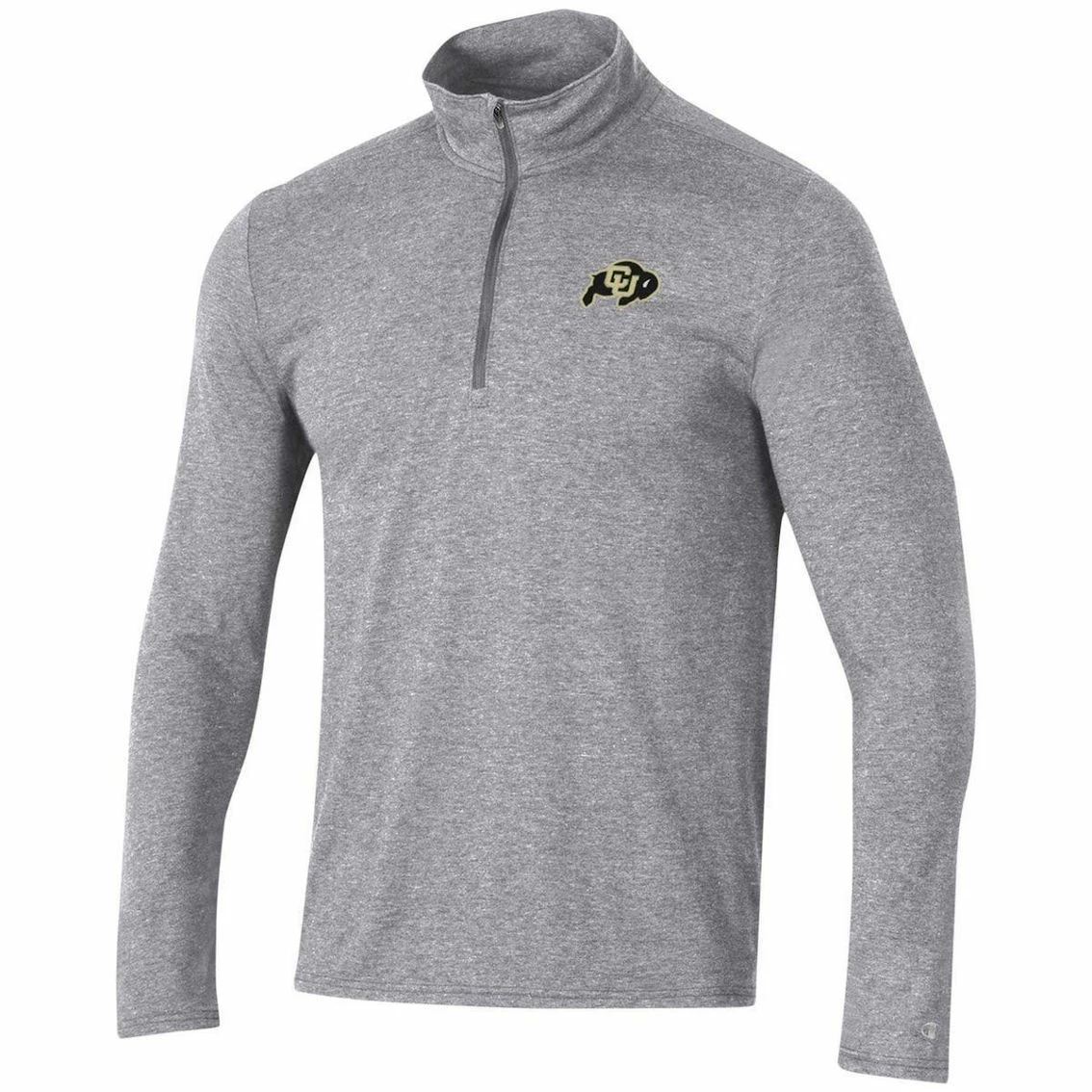 Champion Men's Heathered Gray Colorado Buffaloes Field Day Team Quarter-Zip Jacket 3 Champion Men's Heathered Gray Colorado Buffaloes Field Day Team Quarter-Zip Jacket - Image 3