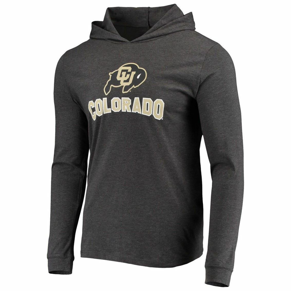 Concepts Sport Men's Black/Charcoal Colorado Buffaloes Meter Long Sleeve Hoodie T-Shirt & Jogger Pants Sleep Set 3 Concepts Sport Men's Black/Charcoal Colorado Buffaloes Meter Long Sleeve Hoodie T-Shirt & Jogger Pants Sleep Set - Image 3