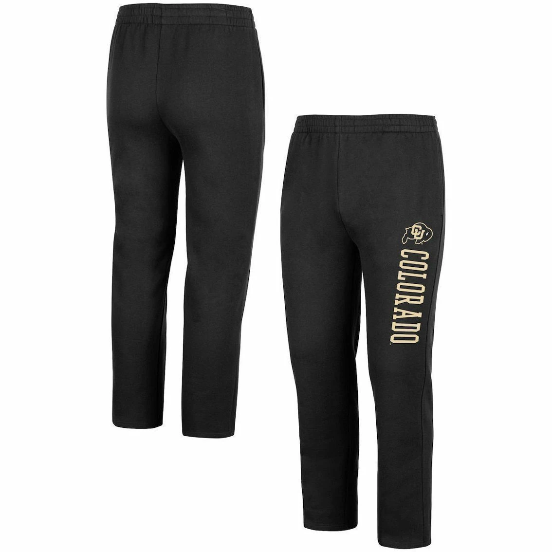 Colosseum Men's Black Colorado Buffaloes Fleece Pants 1 Colosseum Men's Black Colorado Buffaloes Fleece Pants