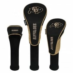 Team Effort Colorado Buffaloes Driver Fairway Hybrid Set Of Three Headcovers