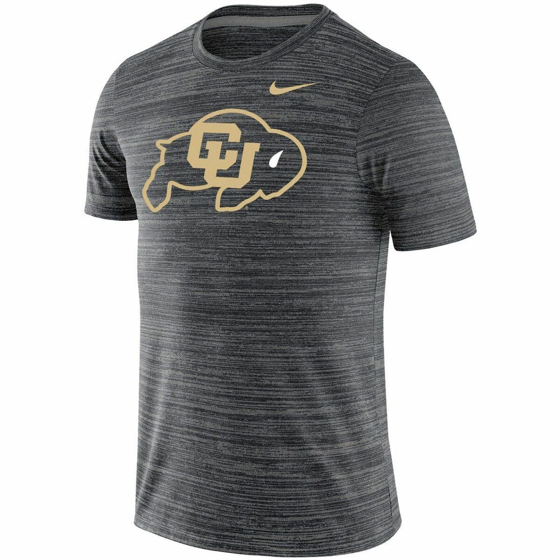 Nike Men's Black Colorado Buffaloes Big & Tall Velocity Performance T-Shirt 3 Nike Men's Black Colorado Buffaloes Big & Tall Velocity Performance T-Shirt - Image 3