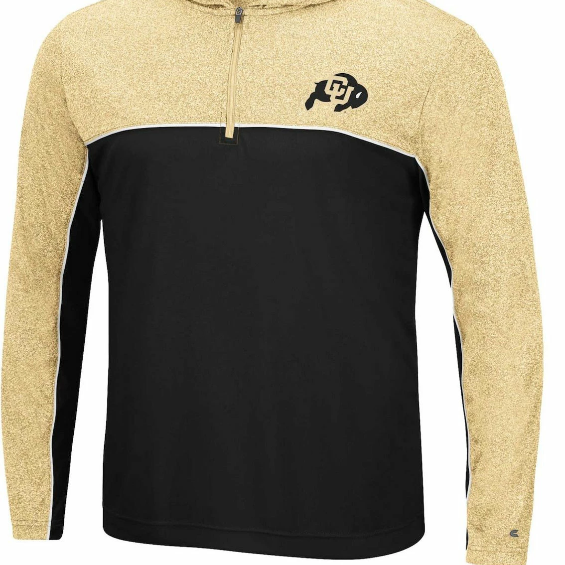 Men's Colosseum Black Colorado Buffaloes Flick Quarter-Zip Hoodie Windshirt 3 Men's Colosseum Black Colorado Buffaloes Flick Quarter-Zip Hoodie Windshirt - Image 3