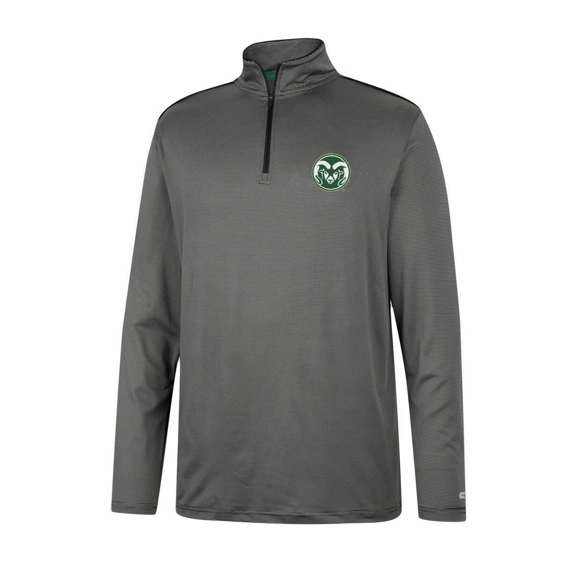 Colosseum Men's Charcoal Colorado State Rams Logo Quarter-Zip Windshirt 3 Colosseum Men's Charcoal Colorado State Rams Logo Quarter-Zip Windshirt - Image 3