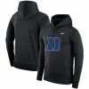 Nike Men's Black Duke Blue Devils Performance Pullover Hoodie