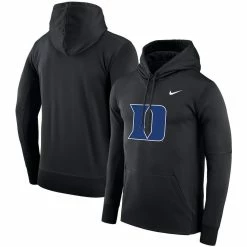 Nike Men's Black Duke Blue Devils Performance Pullover Hoodie