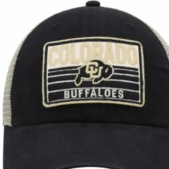 '47 Men's Black/Natural Colorado Buffaloes Four Stroke Clean Up Trucker Snapback Hat -Pro Standard Shop DSCO1151957996 1007 ALT2