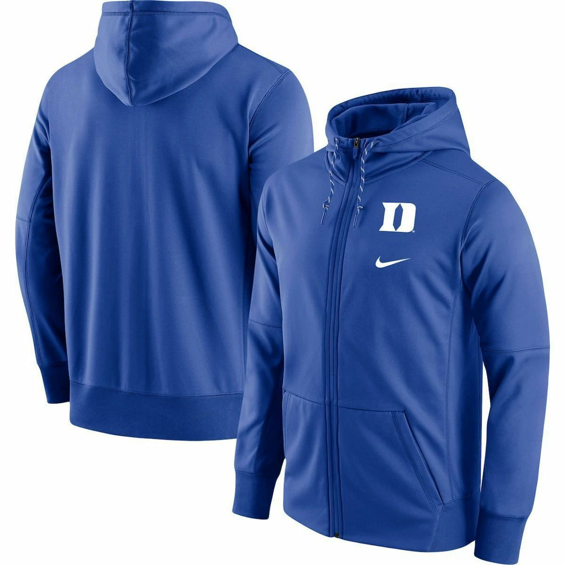 Men's Nike Royal Duke Blue Devils Logo Stack Performance Full-Zip Hoodie 1 Men's Nike Royal Duke Blue Devils Logo Stack Performance Full-Zip Hoodie