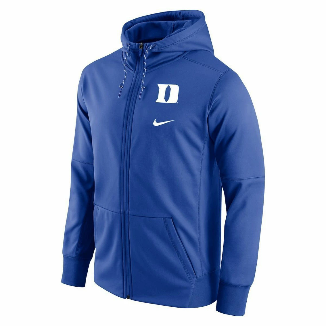 Men's Nike Royal Duke Blue Devils Logo Stack Performance Full-Zip Hoodie 3 Men's Nike Royal Duke Blue Devils Logo Stack Performance Full-Zip Hoodie - Image 3