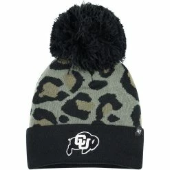Women's '47 Hunter Green Colorado Buffaloes Bagheera Cuffed Knit Hat With Pom