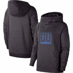 Women's Nike Charcoal Duke Blue Devils Essential Funnel Neck Raglan Pullover Hoodie