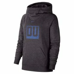 Women's Nike Charcoal Duke Blue Devils Essential Funnel Neck Raglan Pullover Hoodie -Pro Standard Shop DSCO1153021544 4102 ALT2