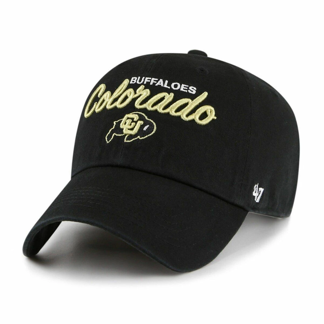 Women's '47 Black Colorado Buffaloes Phoebe Clean Up Adjustable Hat 1 Women's '47 Black Colorado Buffaloes Phoebe Clean Up Adjustable Hat