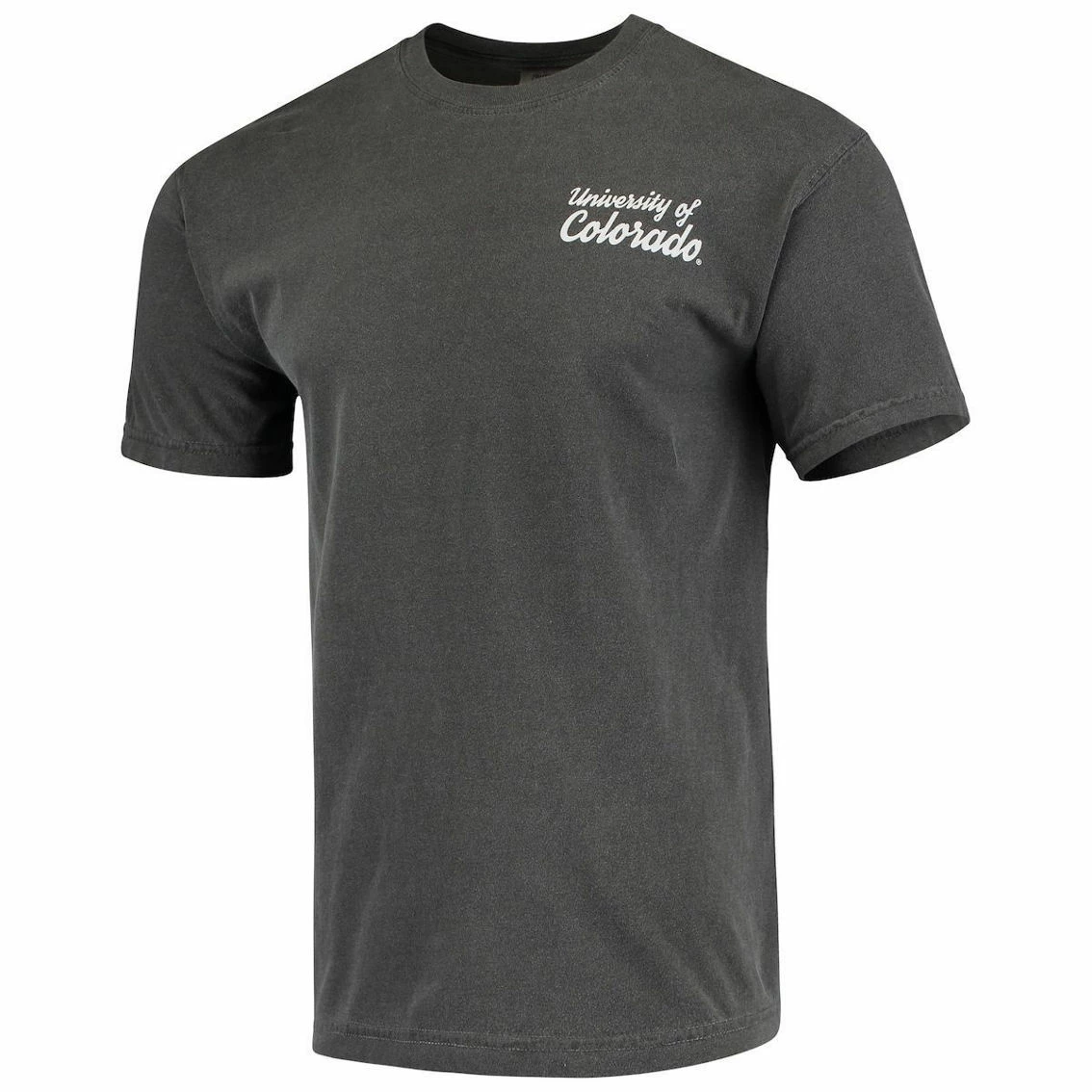 Image One Men's Charcoal Colorado Buffaloes Script Local Comfort Color T-Shirt 3 Image One Men's Charcoal Colorado Buffaloes Script Local Comfort Color T-Shirt - Image 3
