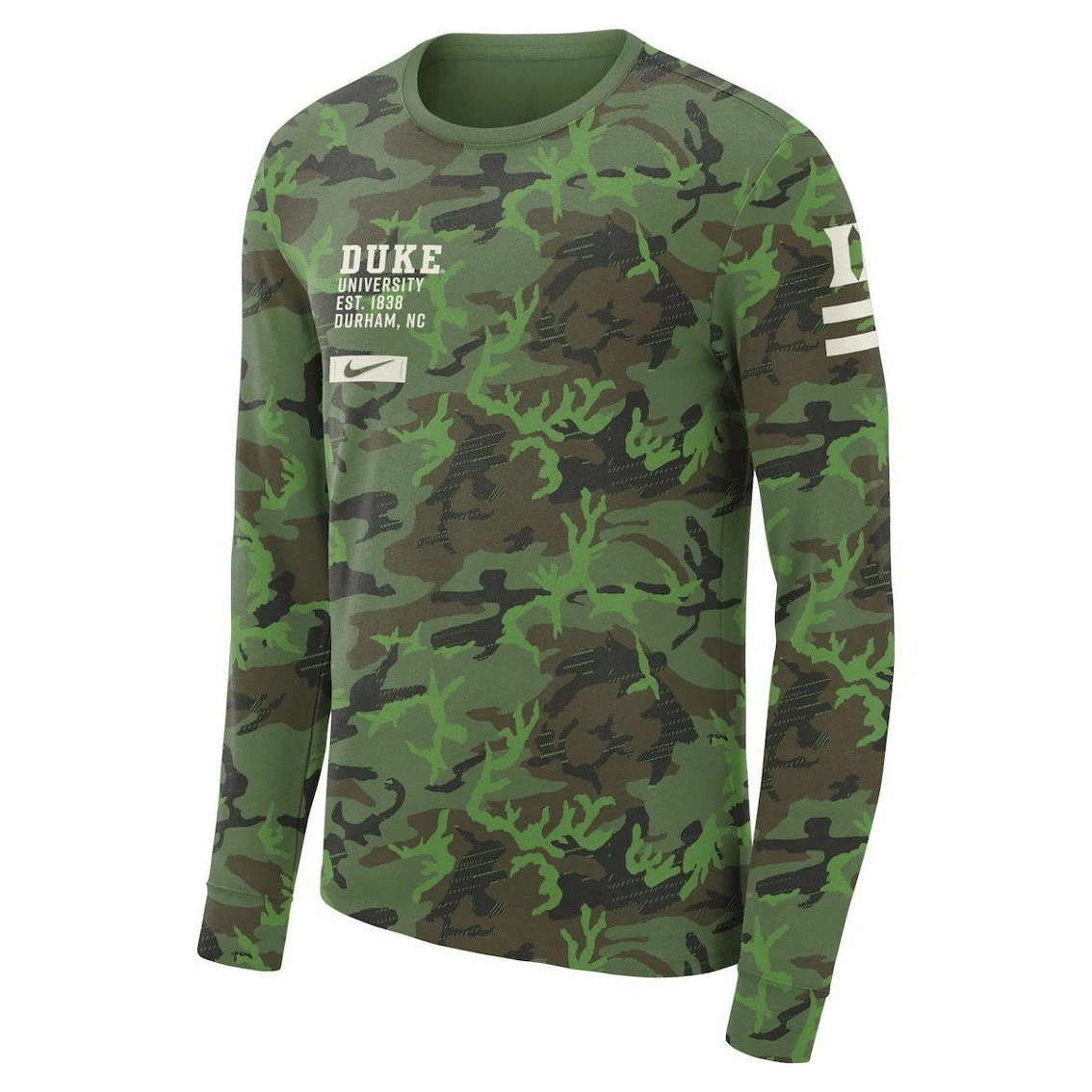 Nike Men's Camo Duke Blue Devils Military Long Sleeve T-Shirt 3 Nike Men's Camo Duke Blue Devils Military Long Sleeve T-Shirt - Image 3