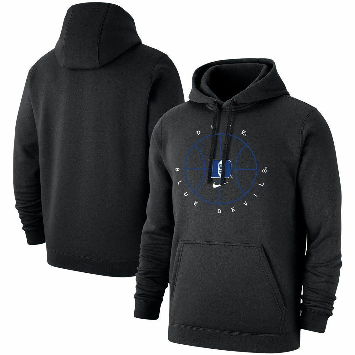 Nike Men's Black Duke Blue Devils Basketball Icon Club Fleece Pullover Hoodie 1 Nike Men's Black Duke Blue Devils Basketball Icon Club Fleece Pullover Hoodie