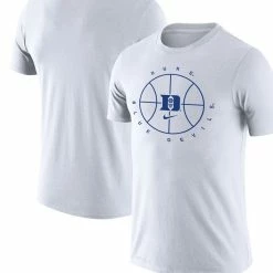 Nike Men's White Duke Blue Devils Basketball Icon Legend Performance T-Shirt