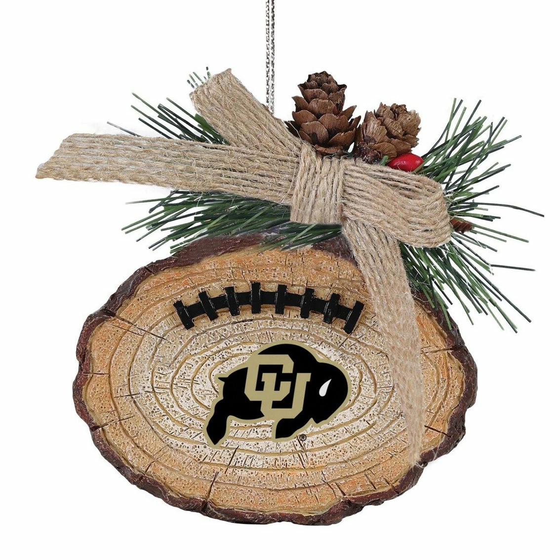 FOCO Colorado Buffaloes Ball Stump Ornament 2 FOCO Colorado Buffaloes Ball Stump Ornament - Image 2