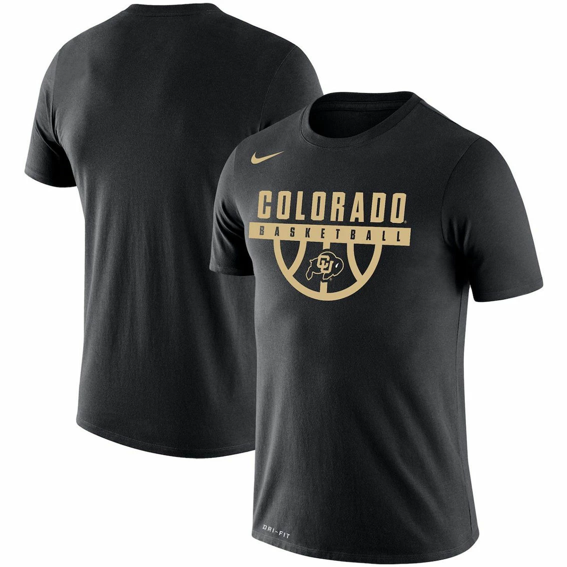 Nike Men's Black Colorado Buffaloes Basketball Drop Legend Performance T-Shirt 1 Nike Men's Black Colorado Buffaloes Basketball Drop Legend Performance T-Shirt