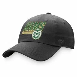 Men's Top Of The World Charcoal Colorado State Rams Slice Adjustable Hat