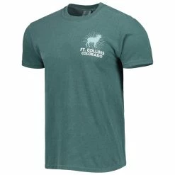Image One Men's Green Colorado State Rams Mascot Scenery Comfort Color T-Shirt -Pro Standard Shop DSCO1154555838 2041 ALT2