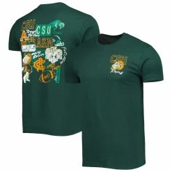 Image One Men's Green Colorado State Rams Through The Years T-Shirt