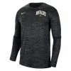 Nike Men's Black Colorado Buffaloes Velocity Sideline Performance Space-Dye Long Sleeve T-Shirt