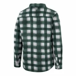 Colosseum Men's Green/White Colorado State Rams Ellis Plaid Full-Snap Shirt Jacket -Pro Standard Shop DSCO1156536790 2041 ALT3