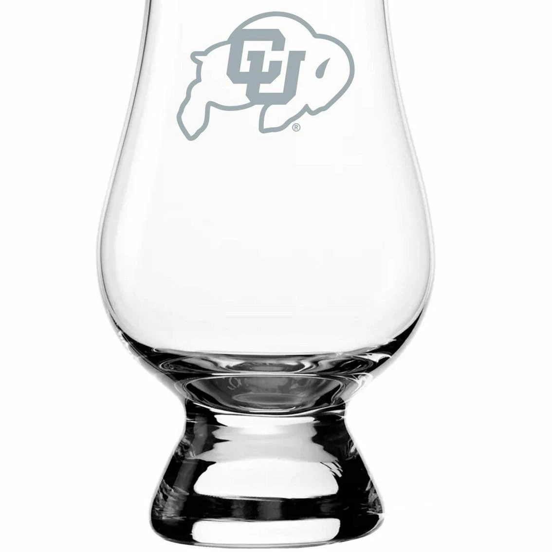 Logo Brands Colorado Buffaloes 6oz. Glencairn Whiskey Glass 2 Logo Brands Colorado Buffaloes 6oz. Glencairn Whiskey Glass - Image 2