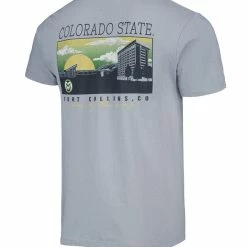 Image One Men's Gray Colorado State Rams Campus Scenery Comfort Color T-Shirt 7 Image One Men's Gray Colorado State Rams Campus Scenery Comfort Color T-Shirt -Pro Standard Shop DSCO1158932731 1927 ALT3