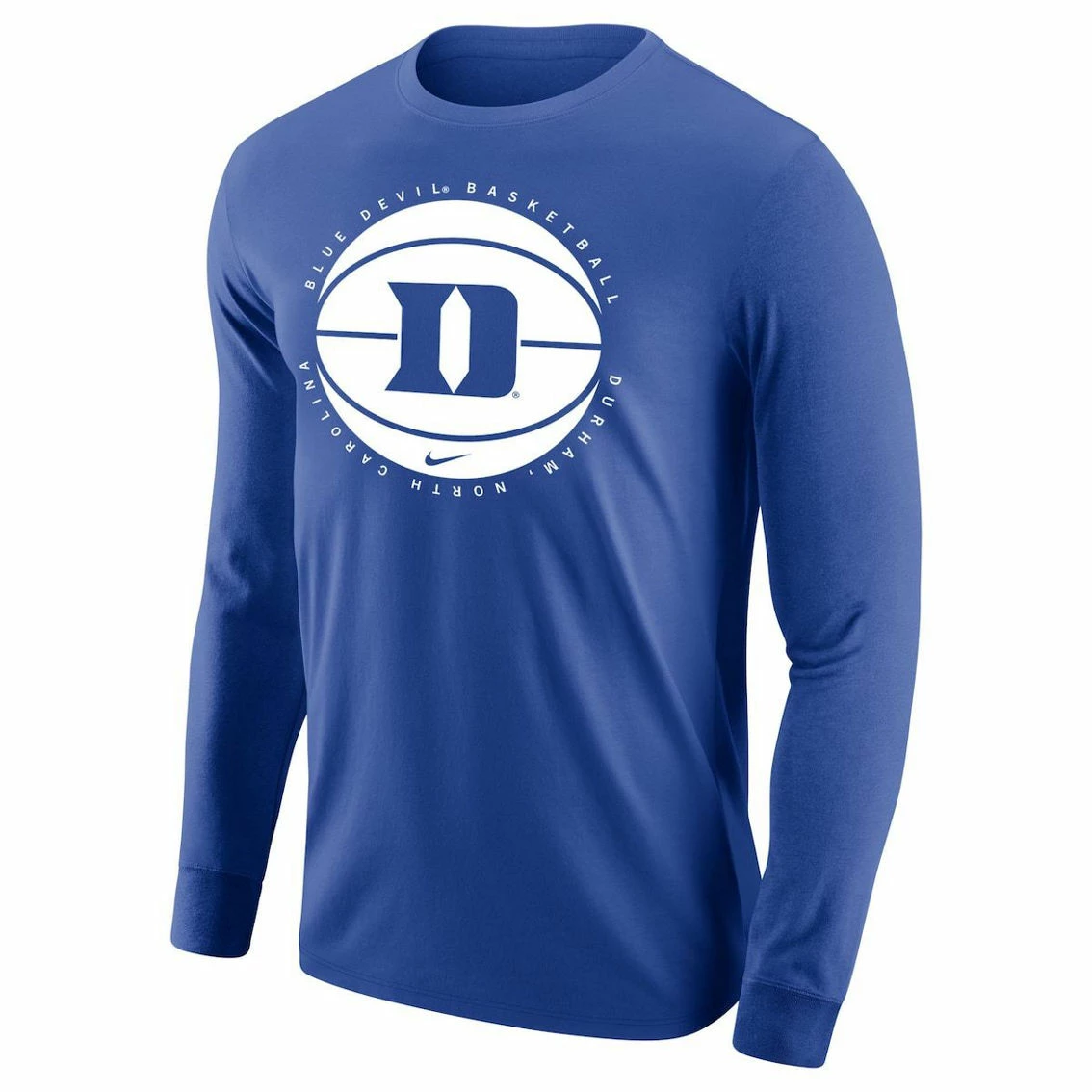 Nike Men's Royal Duke Blue Devils Basketball Long Sleeve T-Shirt 3 Nike Men's Royal Duke Blue Devils Basketball Long Sleeve T-Shirt - Image 3