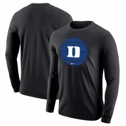 Nike Men's Black Duke Blue Devils Basketball Long Sleeve T-Shirt