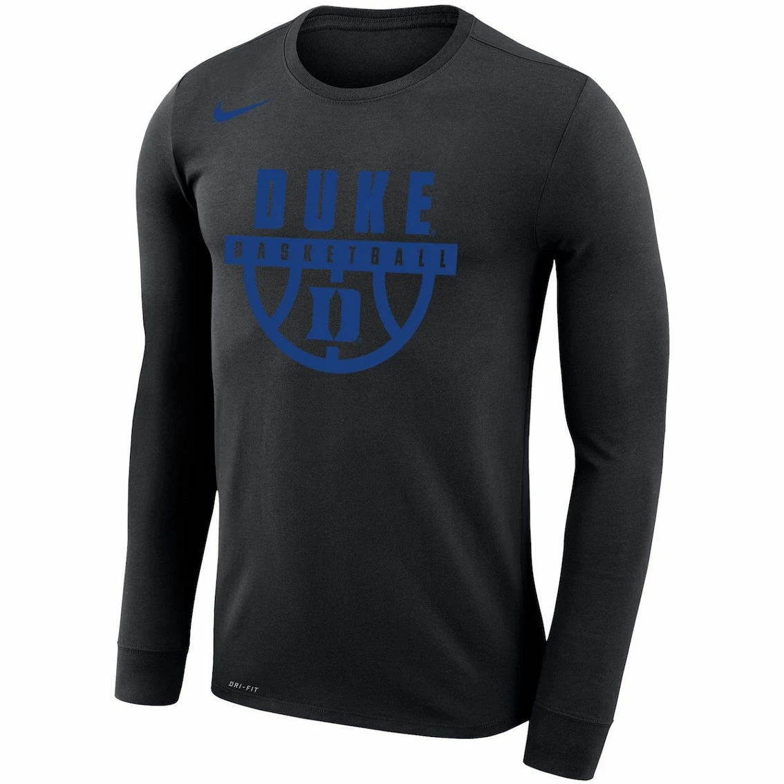 Nike Men's Black Duke Blue Devils Basketball Drop Legend Long Sleeve Performance T-Shirt 3 Nike Men's Black Duke Blue Devils Basketball Drop Legend Long Sleeve Performance T-Shirt - Image 3