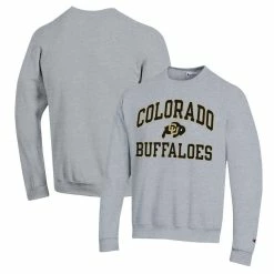 Champion Men's Heather Gray Colorado Buffaloes High Motor Pullover Sweatshirt