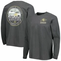 Image One Men's Black Colorado Buffaloes Circle Campus Scene Long Sleeve T-Shirt
