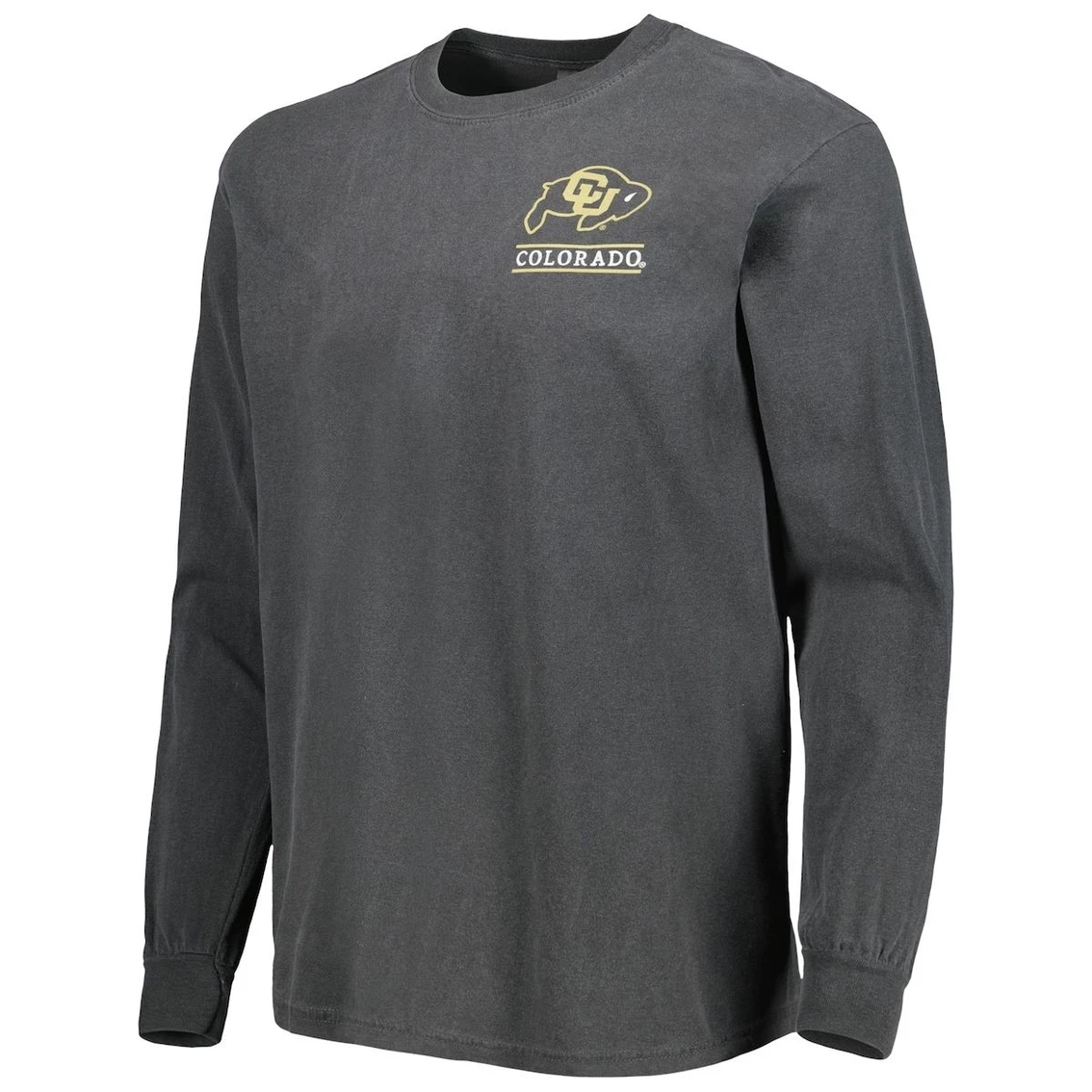 Image One Men's Black Colorado Buffaloes Circle Campus Scene Long Sleeve T-Shirt 3 Image One Men's Black Colorado Buffaloes Circle Campus Scene Long Sleeve T-Shirt - Image 3